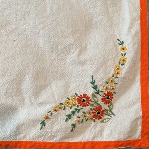 Gorgeous old Vintage Embroidered Table Cover
